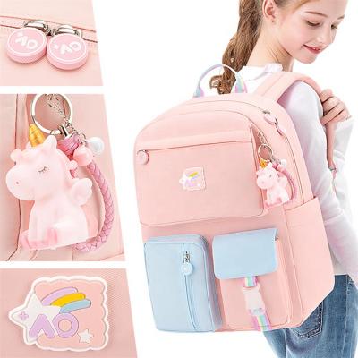 Zaino per ragazza carino rosa borsa a libro unicorno impermeabile personalizzata