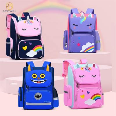 Bookbag per bambini con unicorno a quattro colori per bambini